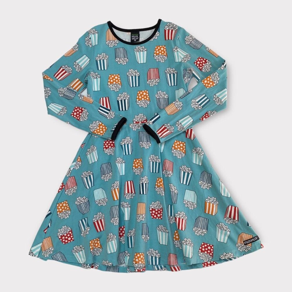 Villervalla 140 Organic Cotton Popcorn Dress
